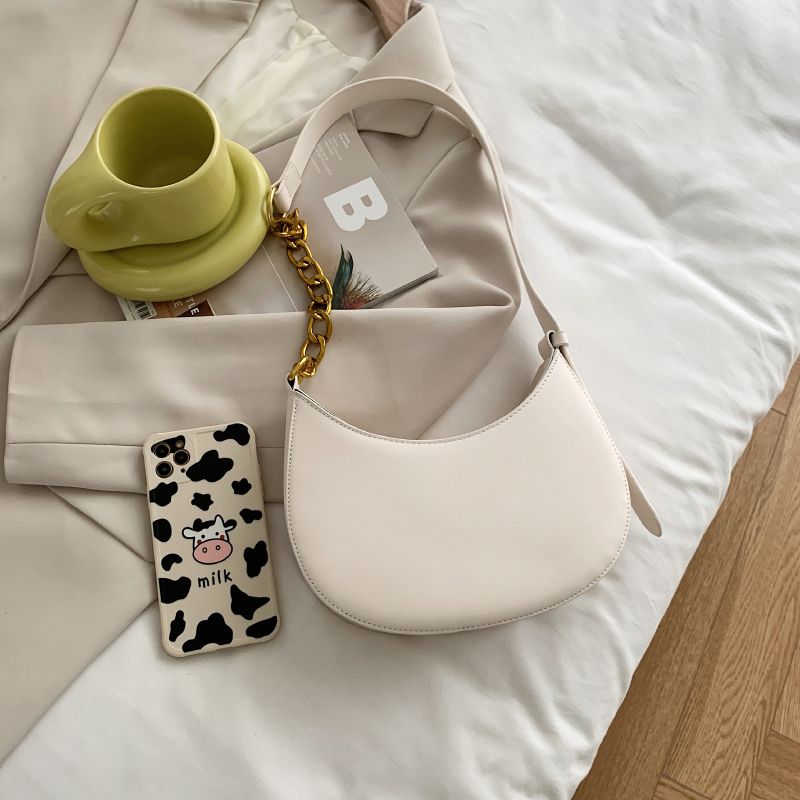 Cristi Damska Skórzana Torebka Crossbody - Biały