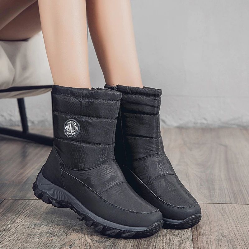 Cruz Damskie Wodoodporne Buty Zimowe - Czarny