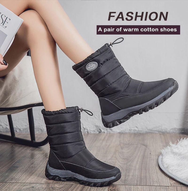 Cruz Damskie Wodoodporne Buty Zimowe - Czarny