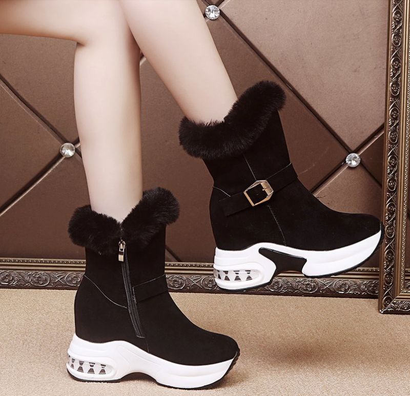 Czarne Buty Damskie Elsy - Czarny 1