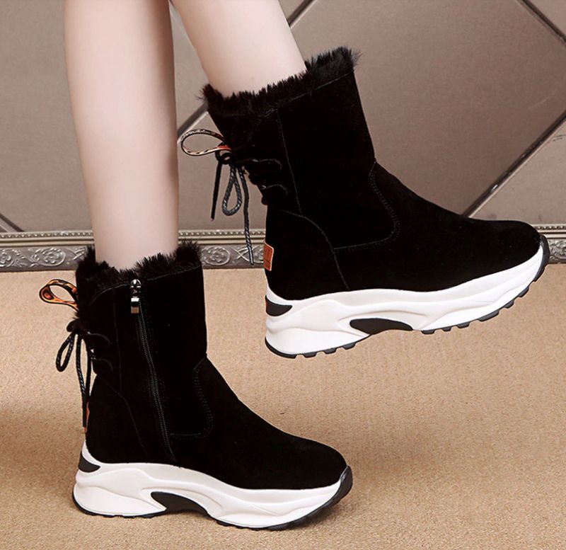 Czarne Buty Damskie Elsy - Czarny 1