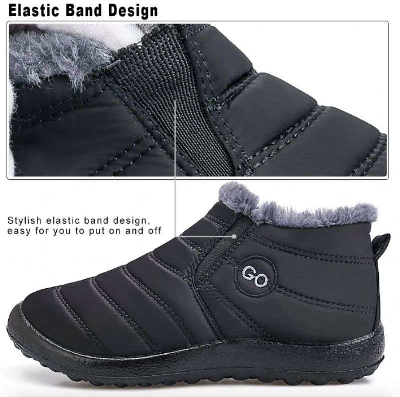 Czarne Buty Damskie Tulsa - Czarny