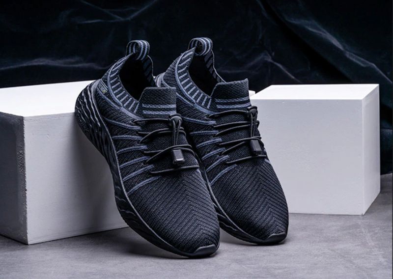 Czarne Buty Do Biegania Alexis Męskie - Czarny