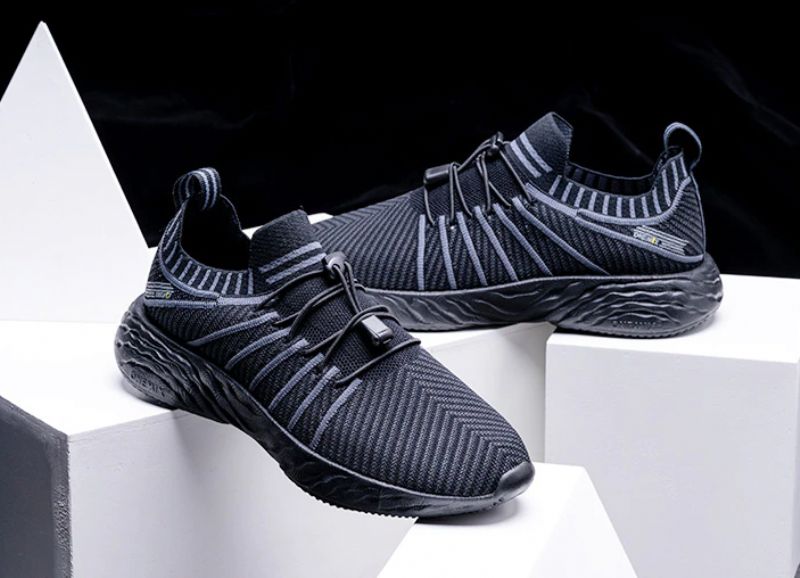 Czarne Buty Do Biegania Alexis Męskie - Czarny