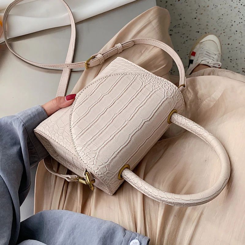 Damska Skórzana Torebka Typu Crossbody Pirulin - Brązowy