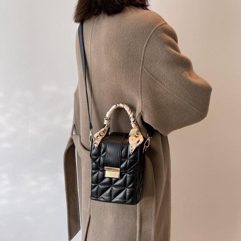 Damska Zimowa Mini Torebka Typu Crossbody Poly - Zielony