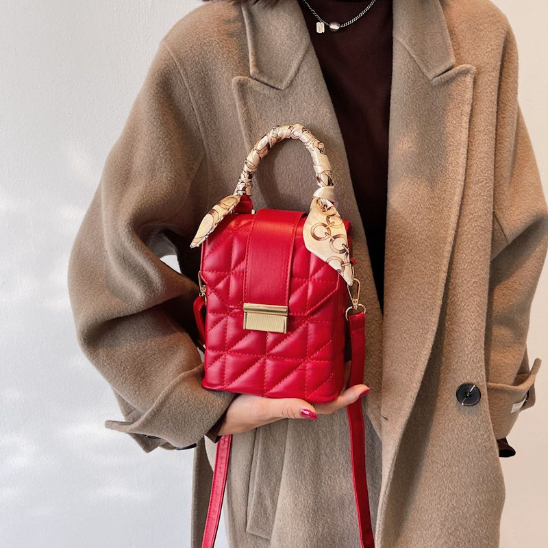 Damska Zimowa Mini Torebka Typu Crossbody Poly - Zielony
