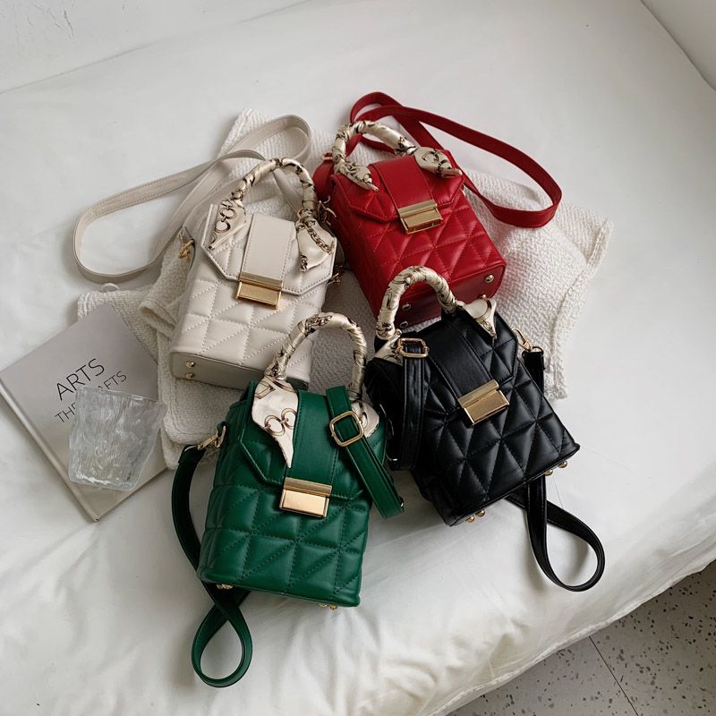 Damska Zimowa Mini Torebka Typu Crossbody Poly - Zielony