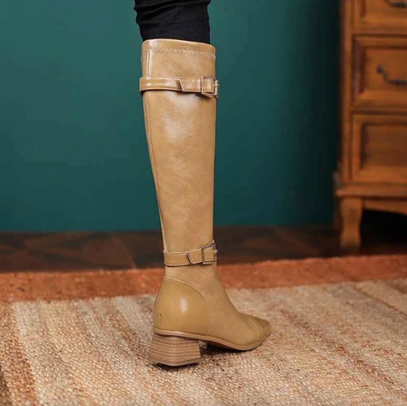 Damskie Buty Jesienne Charma - Morelowy