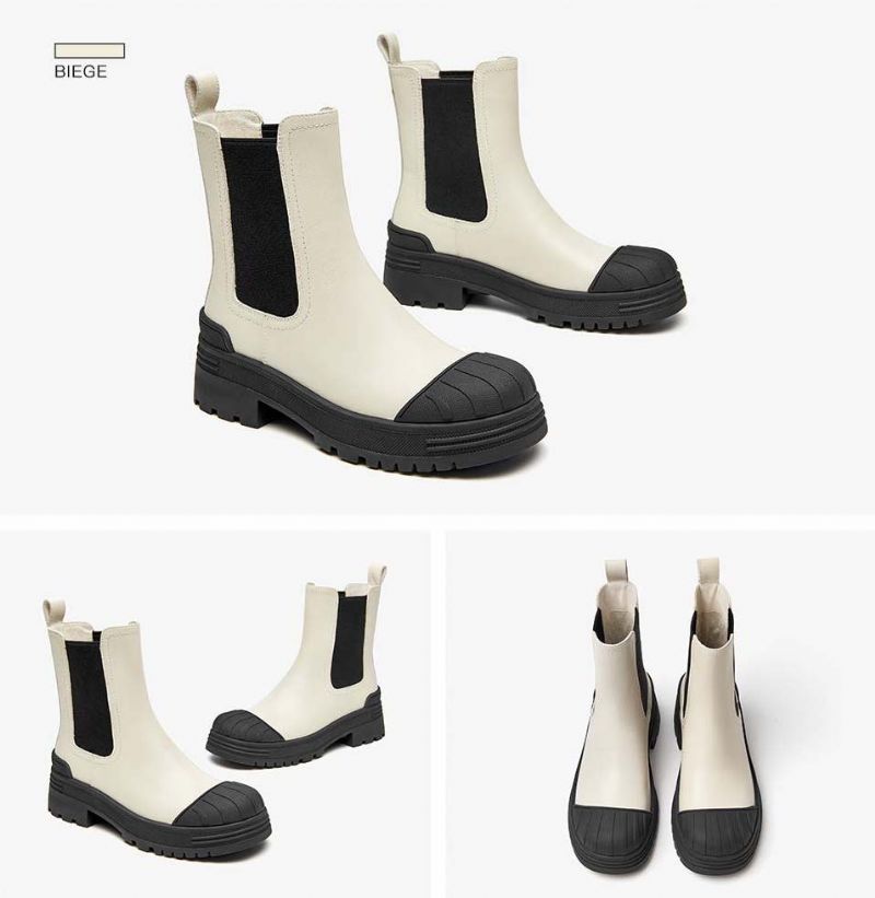 Damskie Buty Na Platformie Carlota Fall - Beżowy