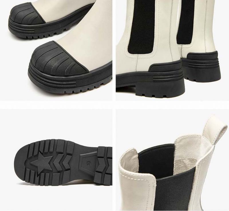 Damskie Buty Na Platformie Carlota Fall - Beżowy