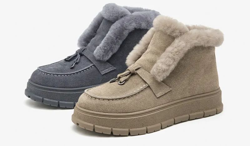 Damskie Buty Śnieżne Alucena - Morelowy