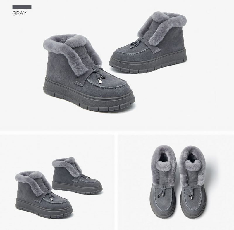 Damskie Buty Śnieżne Alucena - Morelowy