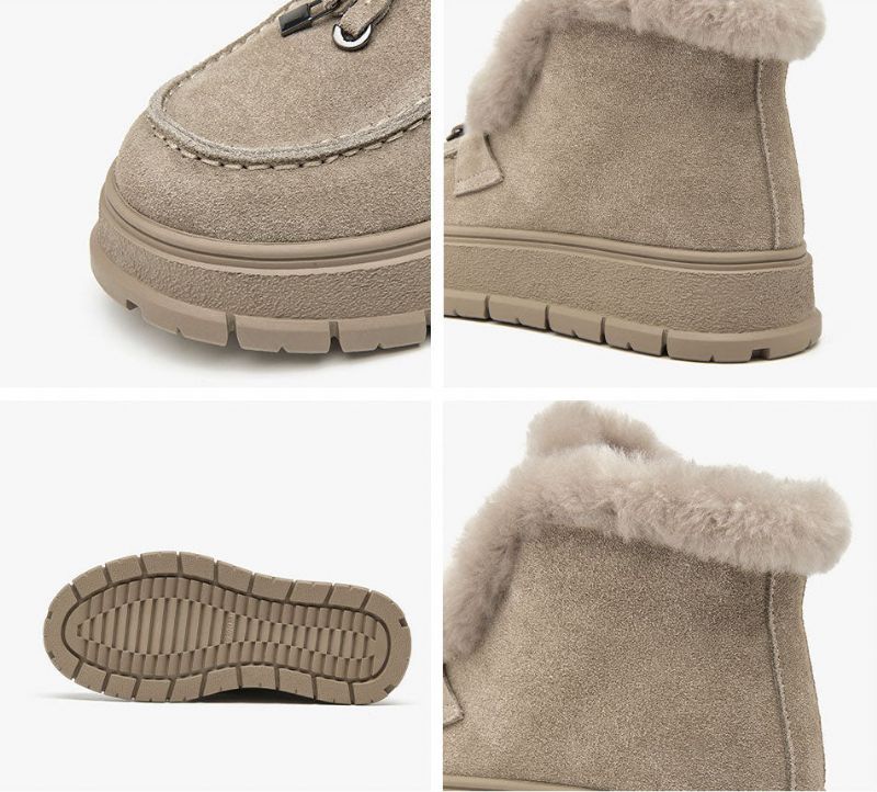 Damskie Buty Śnieżne Alucena - Morelowy