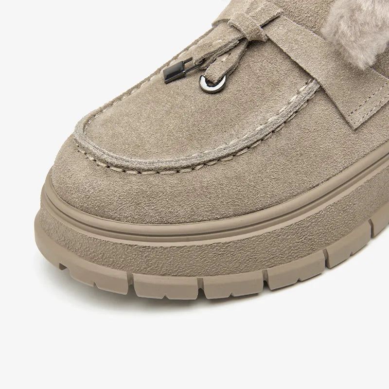 Damskie Buty Śnieżne Alucena - Morelowy