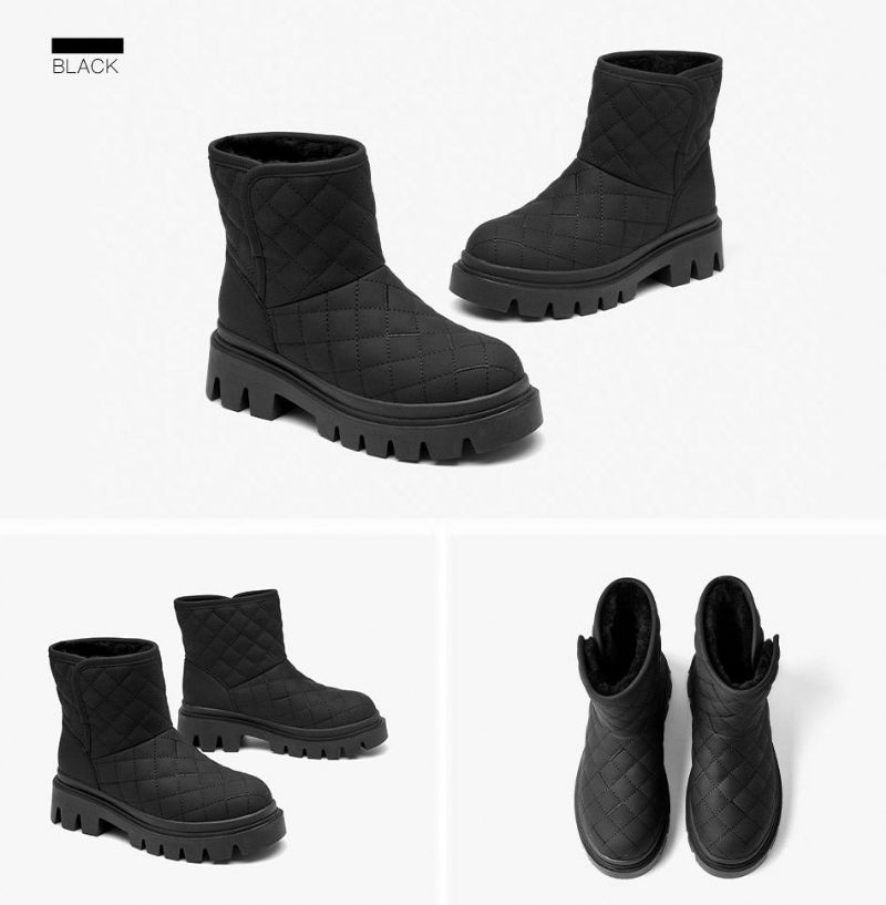 Damskie Buty Śnieżne Oriana - Beżowy