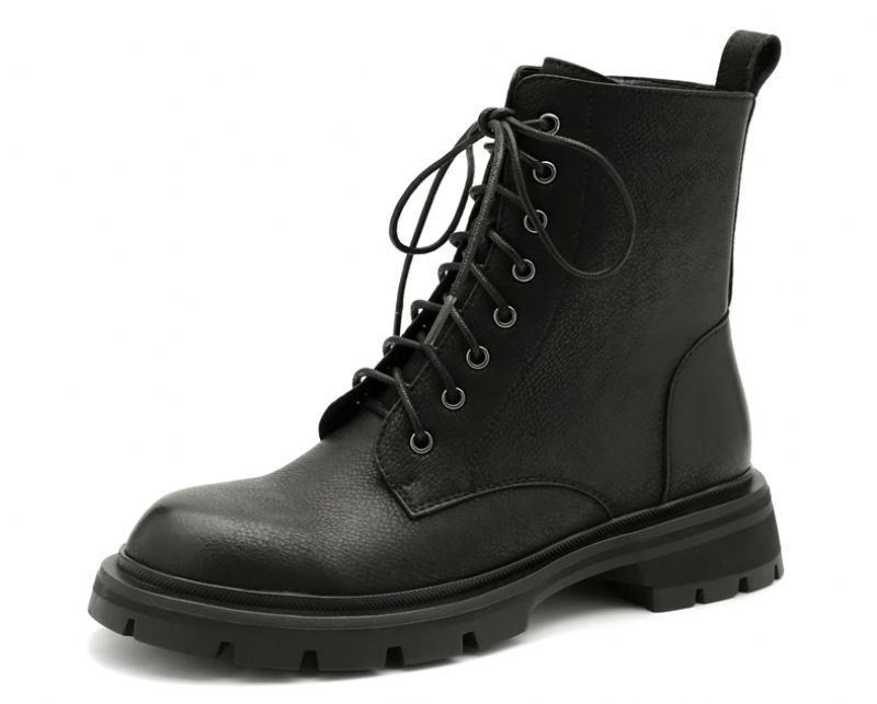 Damskie Buty Skórzane Myers - Brązowy aksamit
