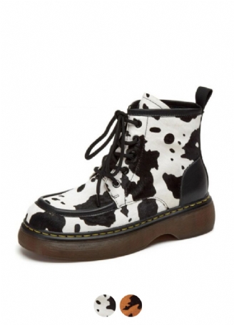 Damskie Buty Sznurowane Galanty W Modzie Do Kostki