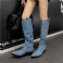 Niebieskie długie buty