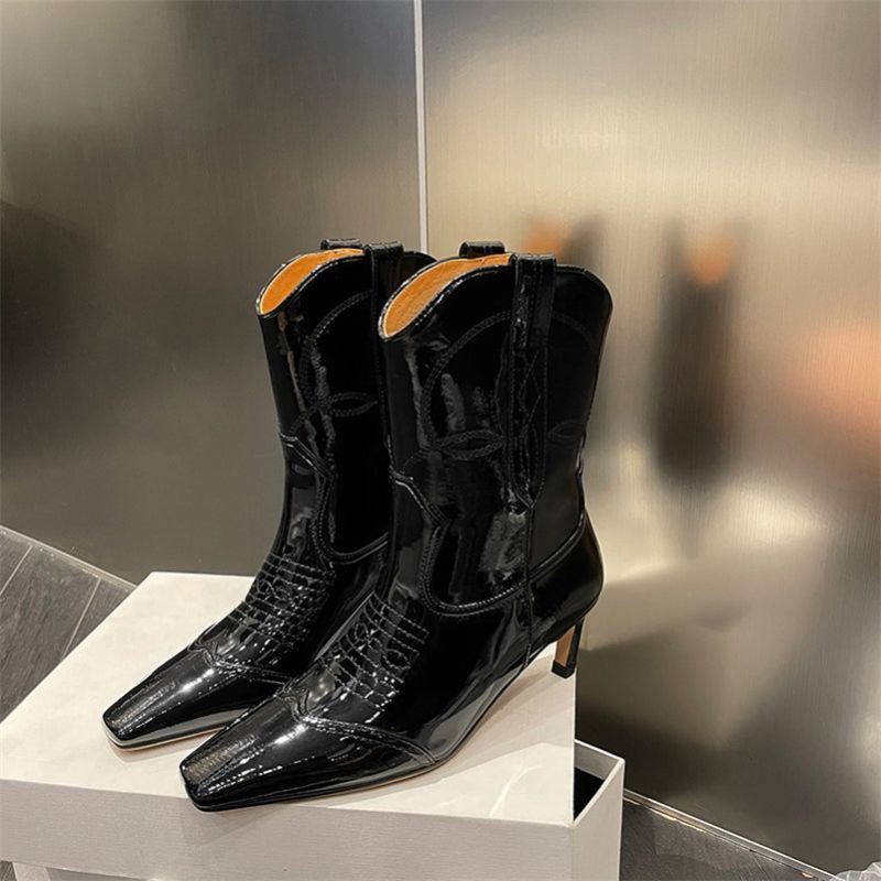 Damskie Buty Westernowe Linares - Biały