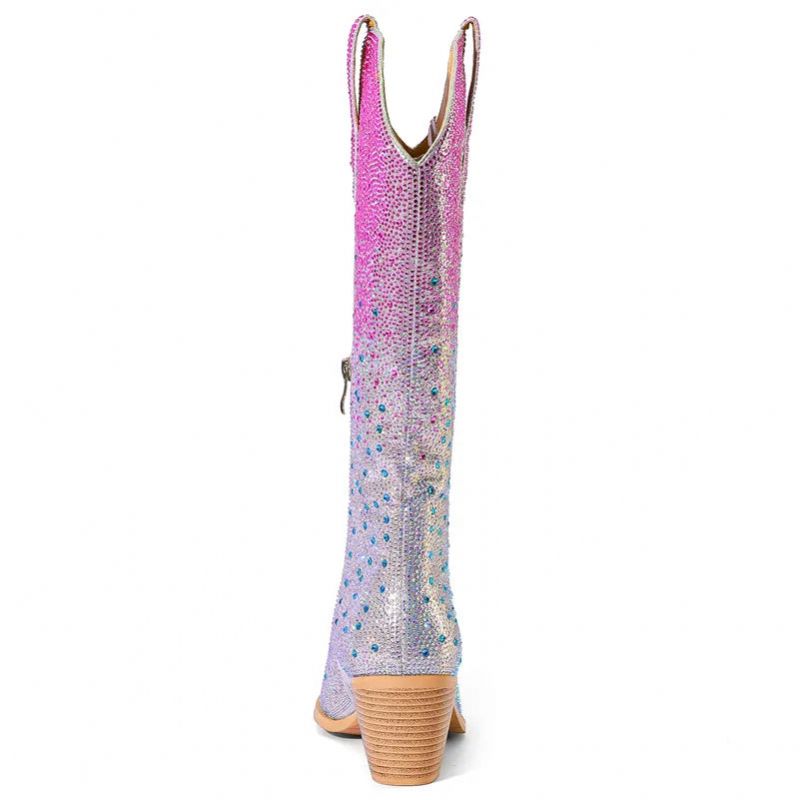 Damskie Buty Westernowe Marilyn - Srebrny
