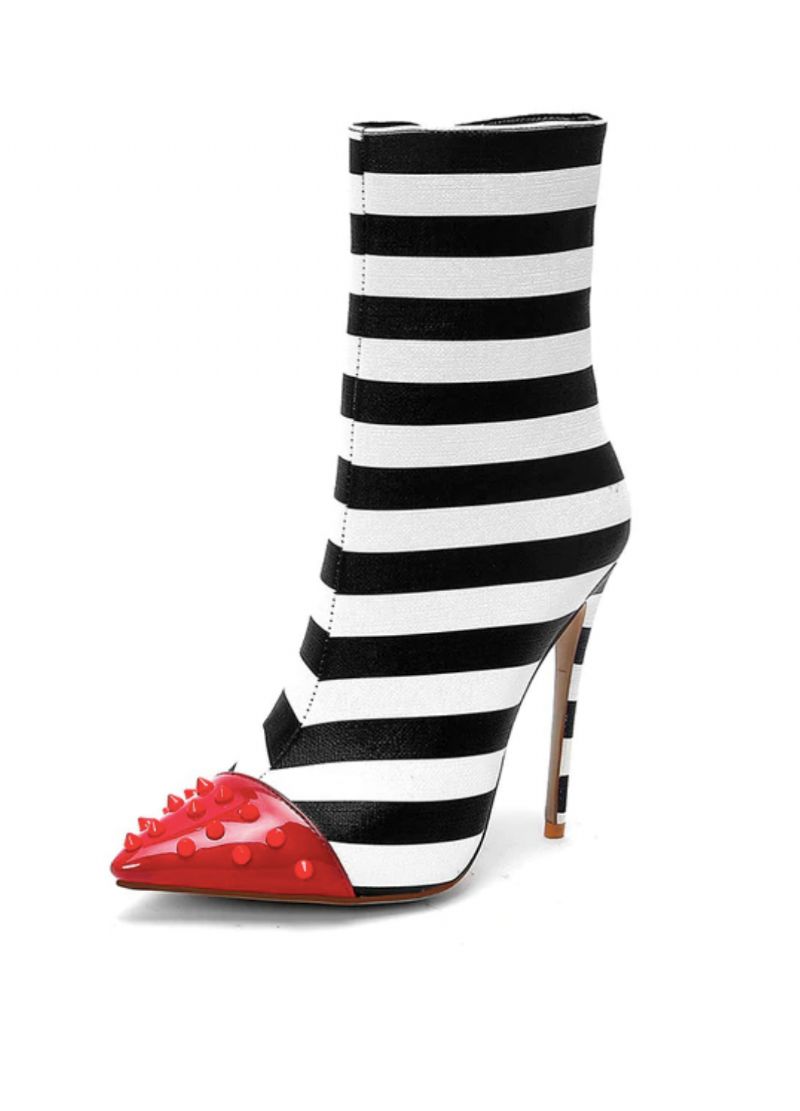 Damskie Buty Z Nitami I Zamkiem Bocznym