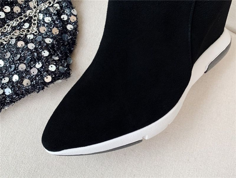 Damskie Buty Zamszowe Erwin - Czarny