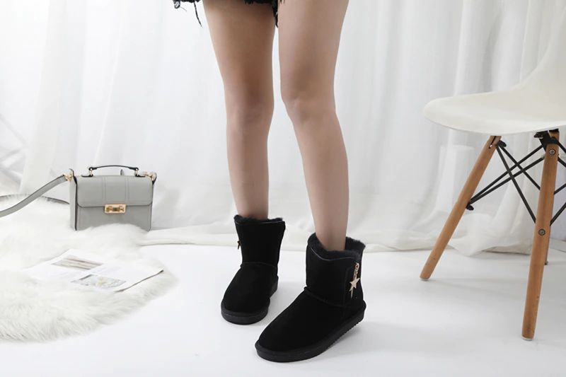 Damskie Buty Zimowe Morris - Brązowy