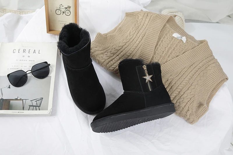 Damskie Buty Zimowe Morris - Brązowy