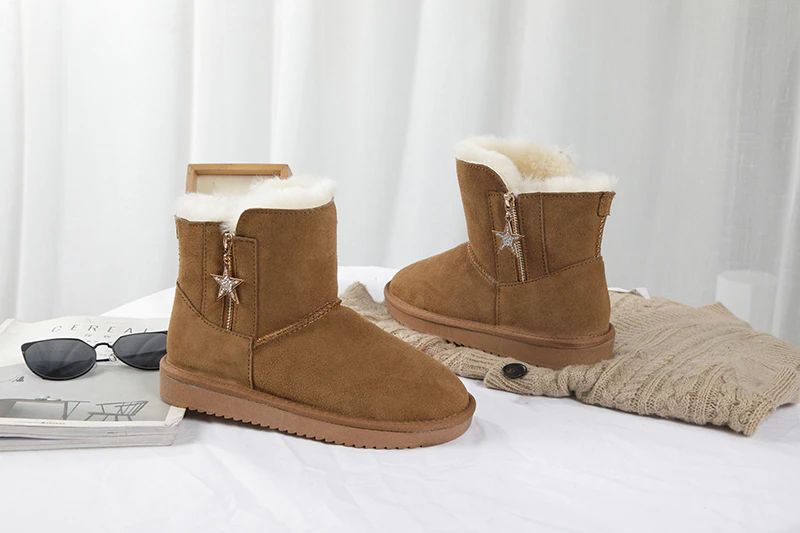 Damskie Buty Zimowe Morris - Brązowy