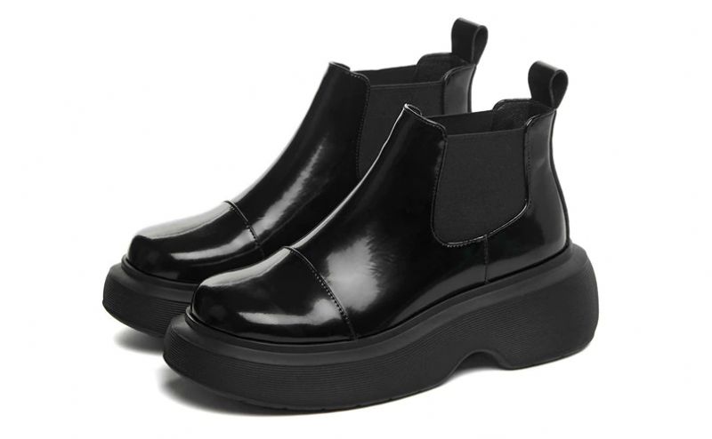Damskie Buty Zimowe Z Gumką Bahiti - Zielony Bez Futra