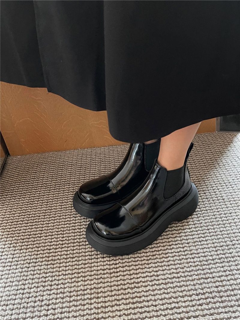 Damskie Buty Zimowe Z Gumką Bahiti - Zielony Bez Futra