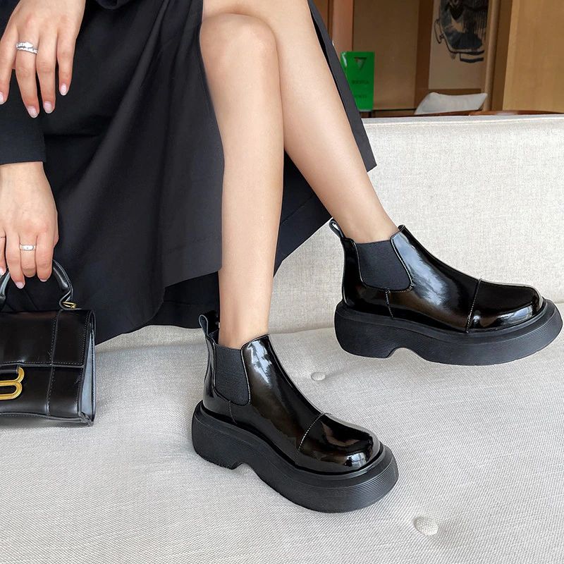 Damskie Buty Zimowe Z Gumką Bahiti - Zielony Bez Futra
