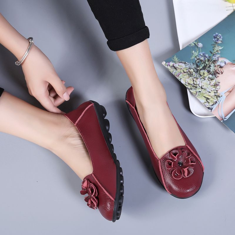 Damskie Codzienne Płaskie Buty Piery - Biały
