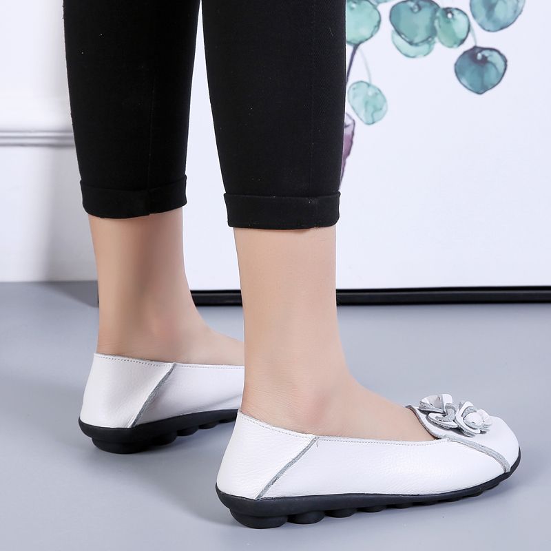Damskie Codzienne Płaskie Buty Piery Czarne - Czarny