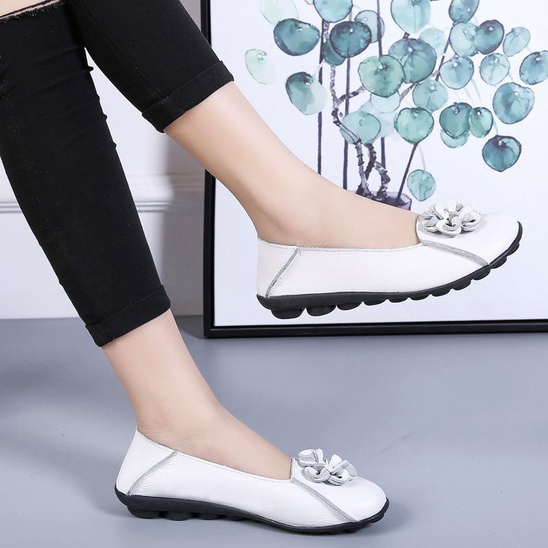 Damskie Codzienne Płaskie Buty Piery Czarne - Czarny