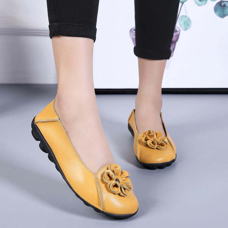 Damskie Codzienne Płaskie Buty Piery Czarne - Czarny