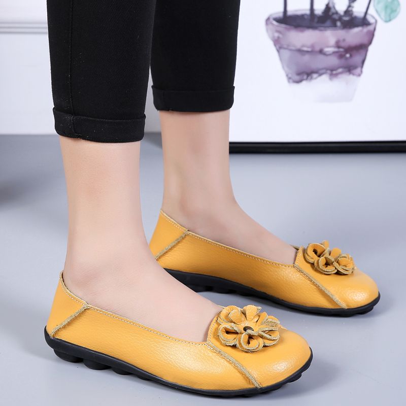 Damskie Codzienne Płaskie Buty Piery Czarne - Czarny