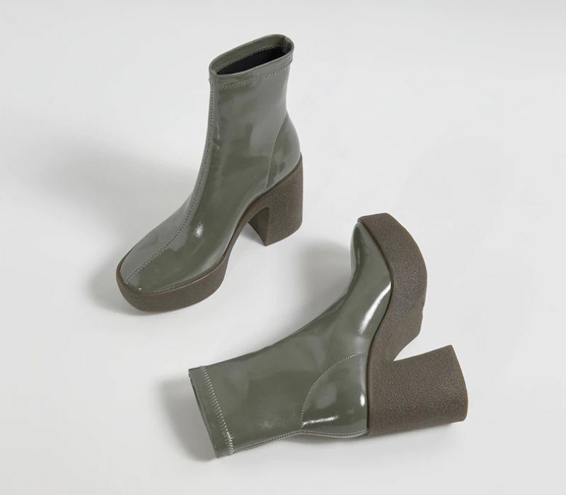 Damskie Eleganckie Buty Na Platformie Nakia - Morelowy