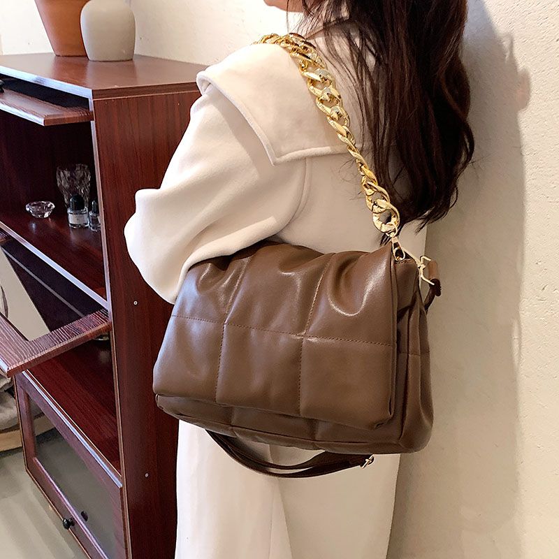 Damskie Pikowane Torebki Typu Crossbody Claret - Czarny