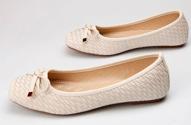 Damskie Płaskie Buty Betania Z Miękkiej Podeszwy - Czarny