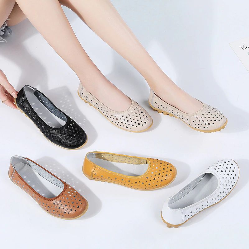 Damskie Płaskie Buty Kerry Czarne - Czarny