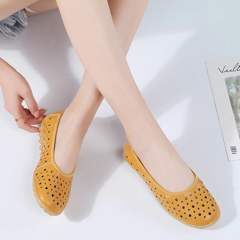 Damskie Płaskie Buty Kerry Czarne - Czarny