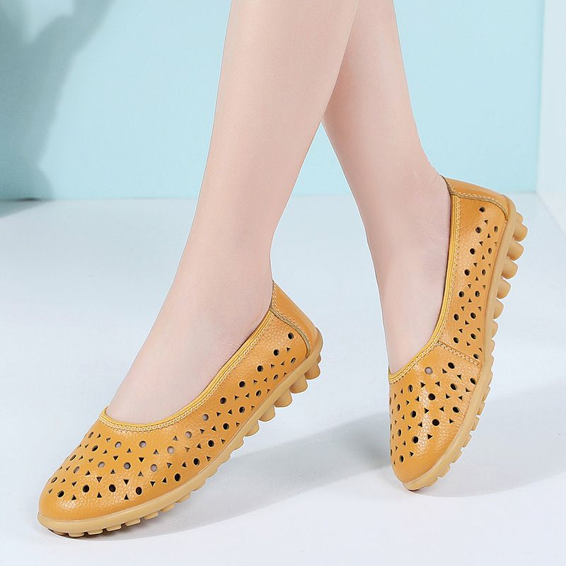 Damskie Płaskie Buty Kerry Czarne - Czarny