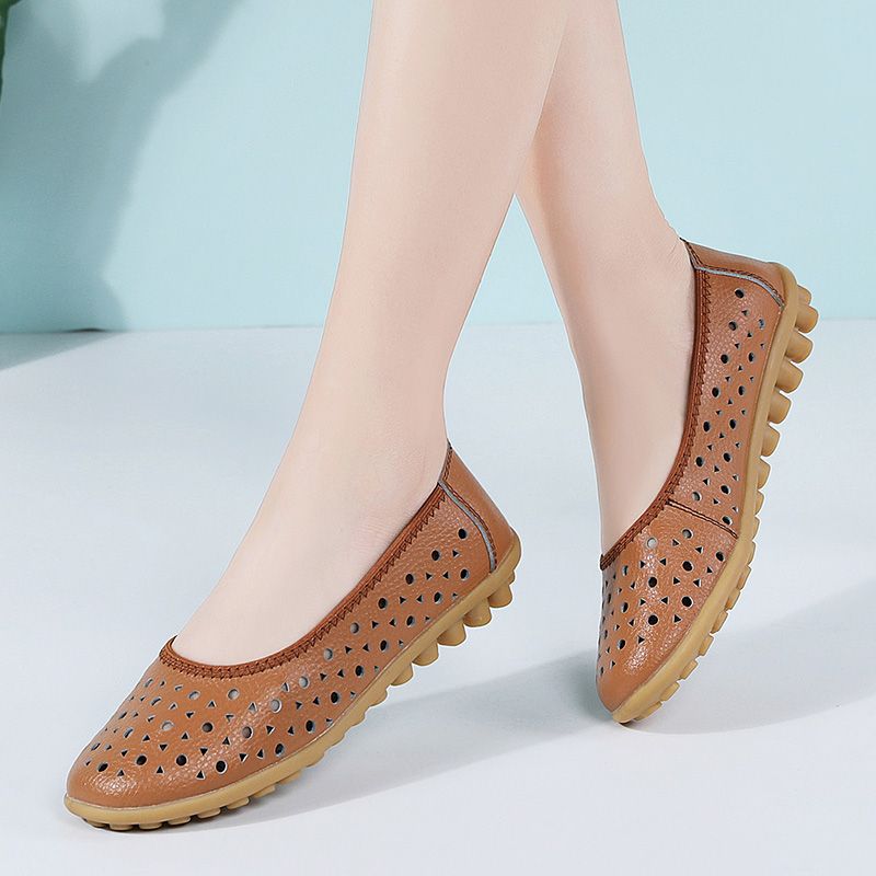 Damskie Płaskie Buty Kerry Czarne - Czarny