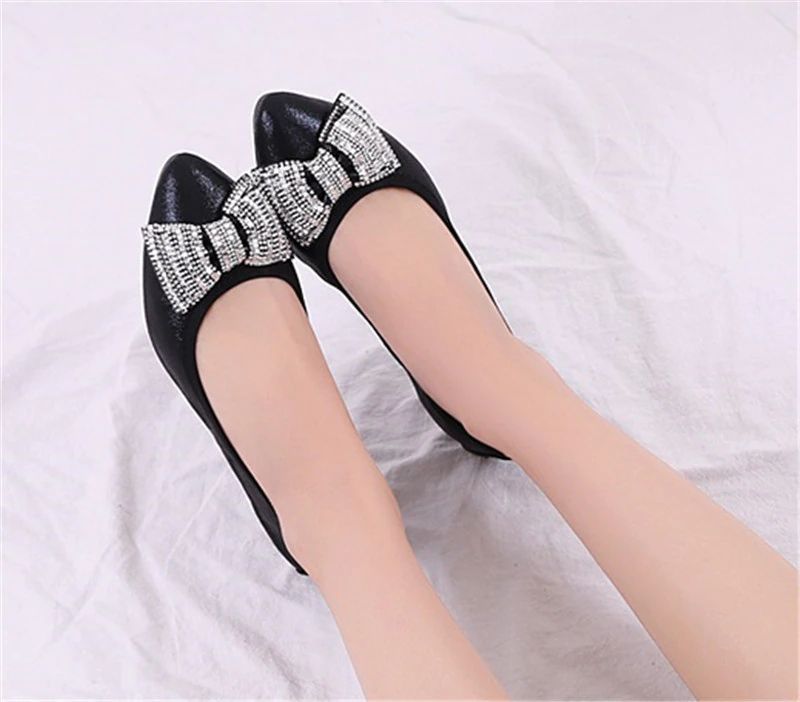 Damskie Płaskie Buty Marnie - Czarny