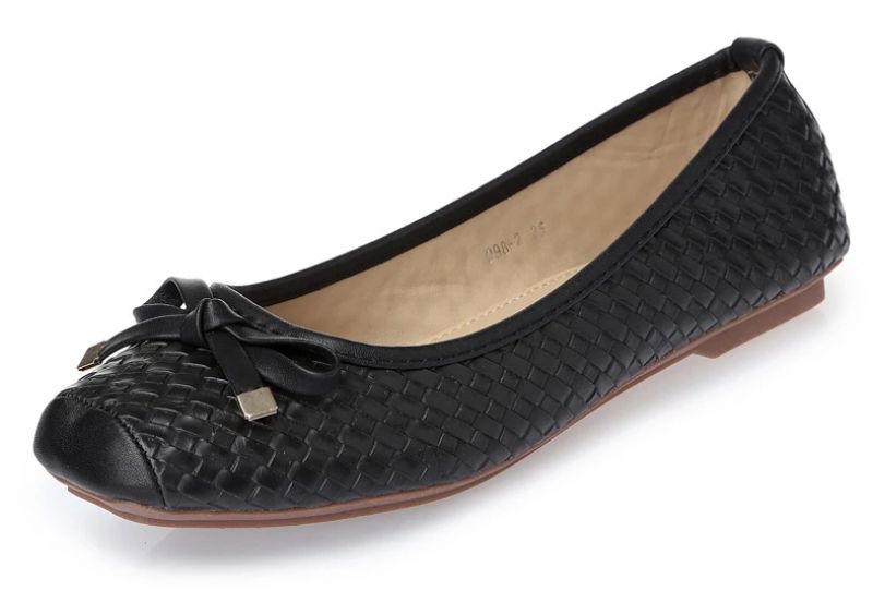 Damskie Płaskie Buty Silvana - Czarny