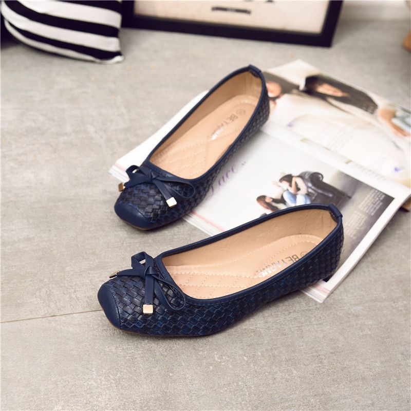 Damskie Płaskie Buty Silvana - Czarny