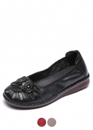 Damskie Płaskie Skórzane Buty Isabelita