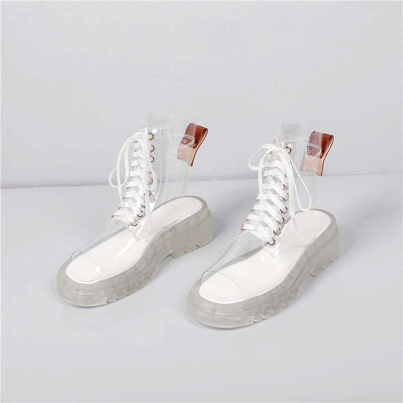 Damskie Przezroczyste Buty Letnie Rossy - Przezroczysty